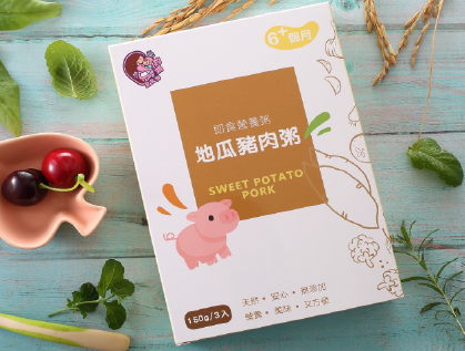 中寶寶-地瓜豬肉粥/150g/三入一組